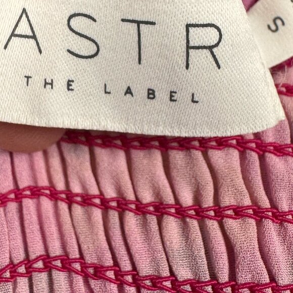 NWOT ASTR The Label Floral Bustier Puff Sleeve Peplum Top - Picture 6 of 8